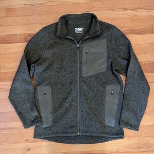 Kuiu Base Camp Full Zip Fleece Sweater In Olive Green Small